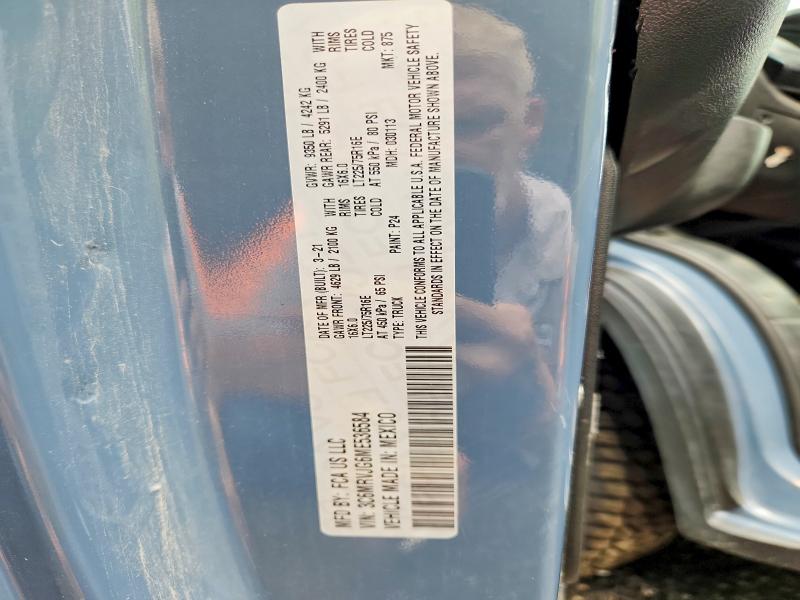 Продажа на аукционе авто 2021 Ram Promaster 3500, vin: 3C6MRVJG6ME536584, номер лота: 64735956