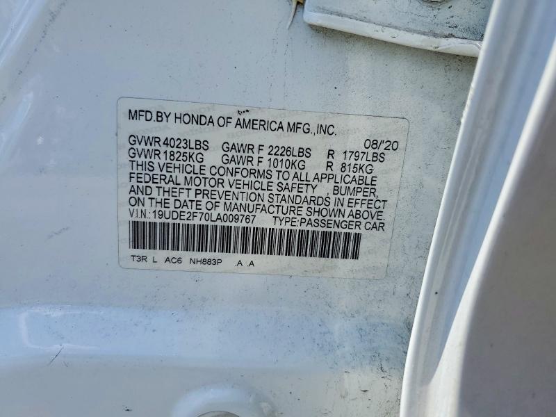 Продаж на аукціоні авто 2020 Acura Ilx, vin: 19UDE2F70LA009767, номер лоту: 64612836