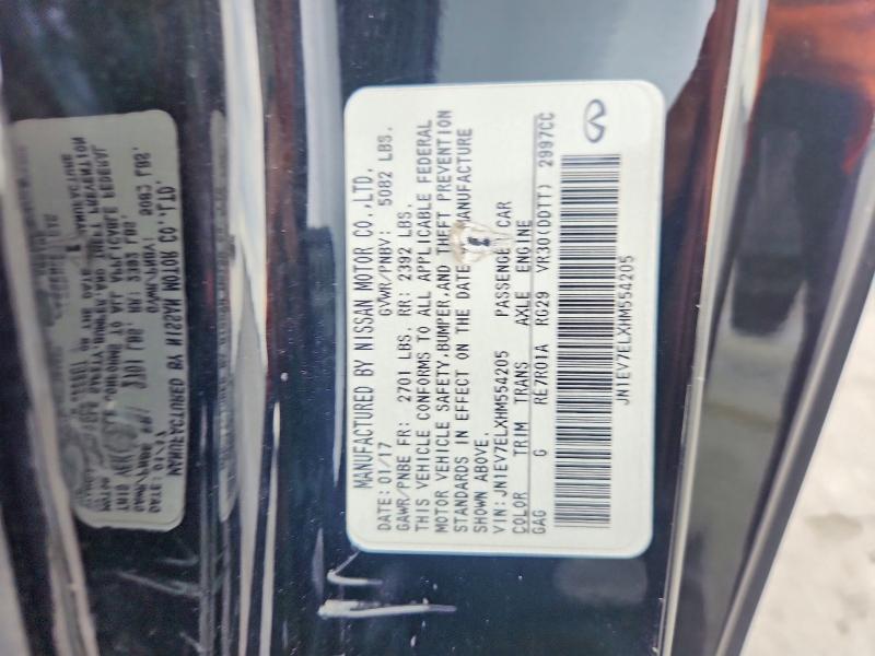 Aukcja sprzedaży 2017 Infiniti Q60, vin: JN1EV7ELXHM554205, numer aukcji: 64051006