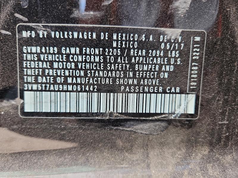 Продажа на аукционе авто 2017 Volkswagen Gti, vin: 3VW5T7AU9HM061442, номер лота: 63240596