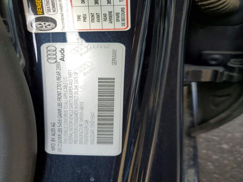 Продаж на аукціоні авто 2013 Audi A7, vin: WAU2GAFC7DN015547, номер лоту: 67159946