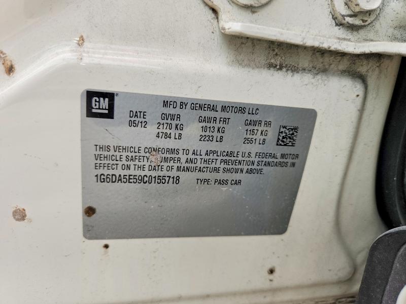 2012 Cadillac Cts მანქანა იყიდება აუქციონზე, vin: 1G6DA5E59C0155718, აუქციონის ნომერი: 65904746