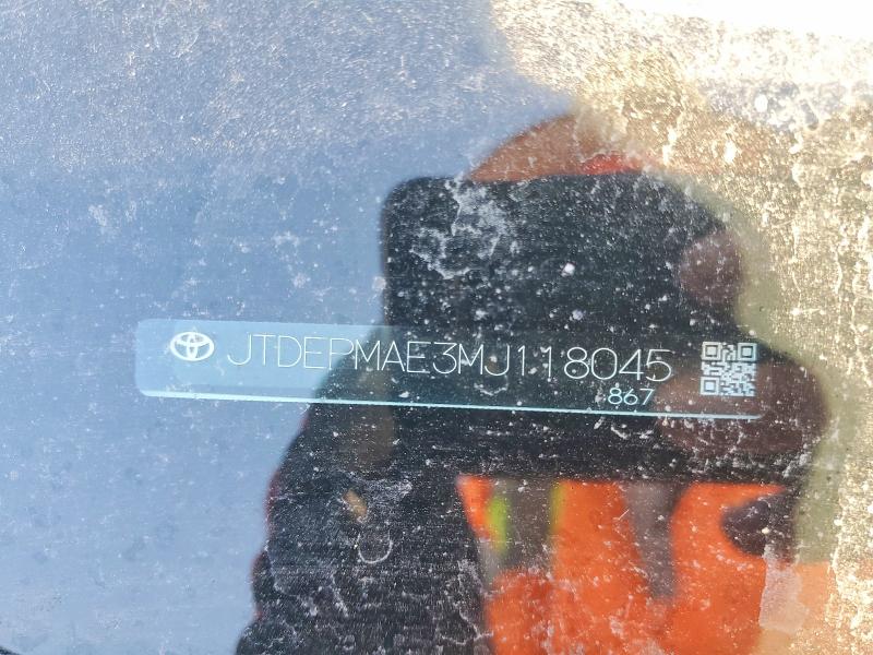 Продаж на аукціоні авто 2021 Toyota Corolla, vin: JTDEPMAE3MJ118045, номер лоту: 64249626