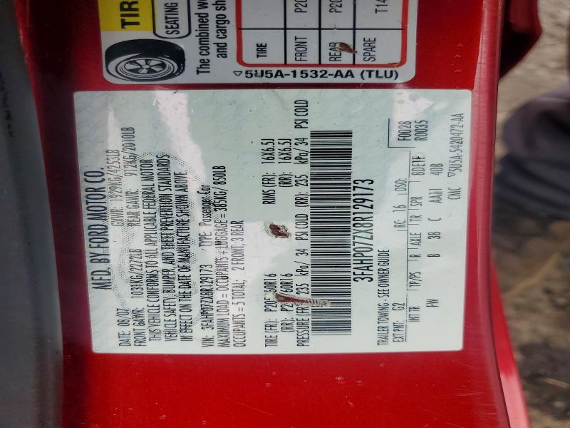 Aukcja sprzedaży 2008 Ford Fusion, vin: 3FAHP07ZX8R129173, numer aukcji: 61741696