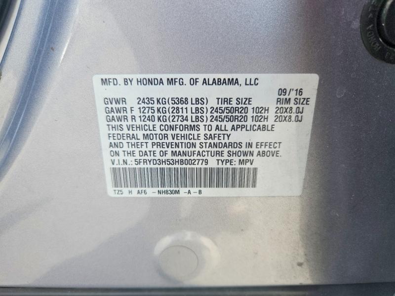 Продаж на аукціоні авто 2017 Acura Mdx, vin: 5FRYD3H53HB002779, номер лоту: 65679236