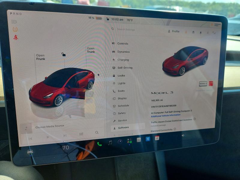 Продажа на аукционе авто 2022 Tesla Model 3, vin: 5YJ3E1EA4NF185359, номер лота: 65842566