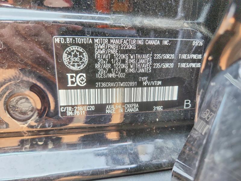 2026 Toyota Rav4 მანქანა იყიდება აუქციონზე, vin: 2T36CRAV3TW002891, აუქციონის ნომერი: 66022716