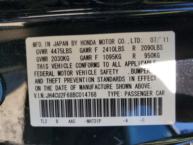 Aukcja sprzedaży 2011 Acura Tsx, vin: JH4CU2F68BC014768, numer aukcji: 65890256