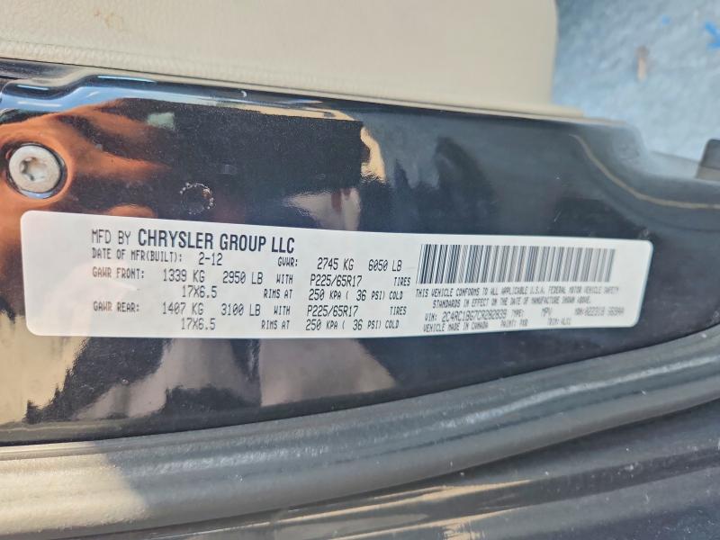 66500526 :رقم المزاد ، 2C4RC1BG7CR282839 vin ، 2012 Chrysler Town & Country مزاد بيع