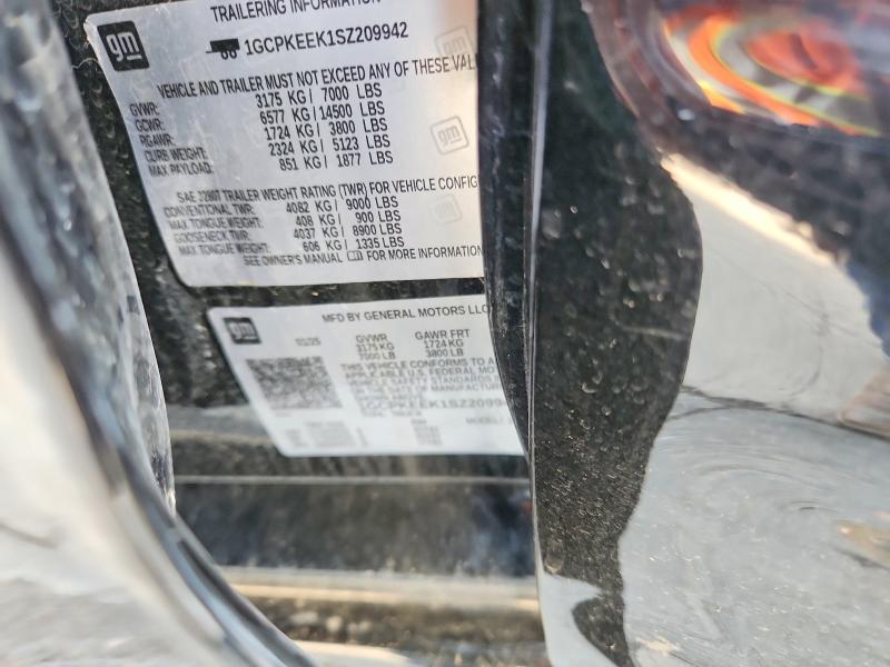 66443436 :رقم المزاد ، 1GCPKEEK1SZ209942 vin ، 2025 Chevrolet Silverado مزاد بيع