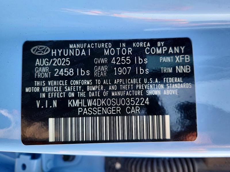 2025 Hyundai Elantra N მანქანა იყიდება აუქციონზე, vin: KMHLW4DK0SU035224, აუქციონის ნომერი: 64425766