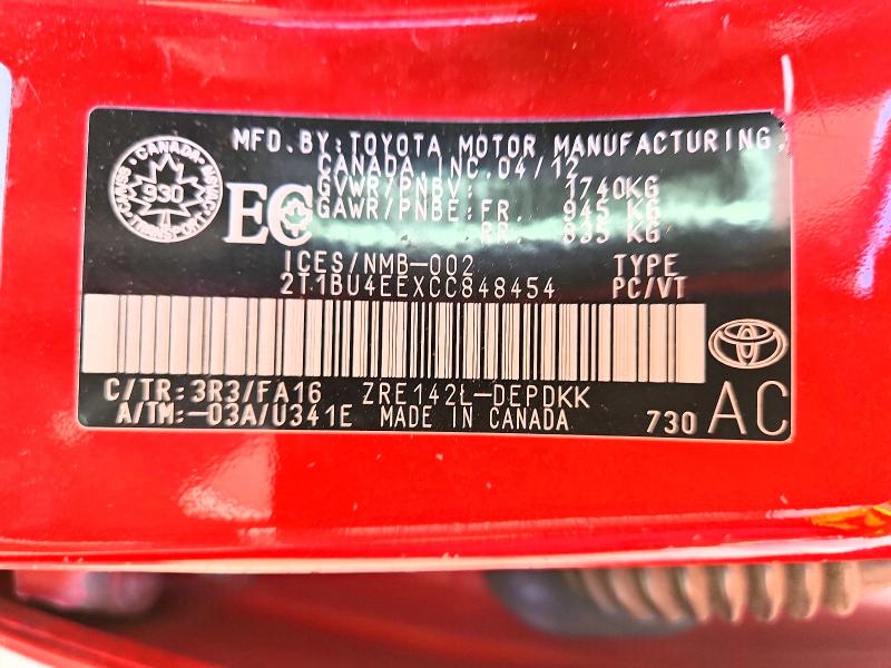 Aukcja sprzedaży 2012 Toyota Corolla, vin: 2T1BU4EEXCC848454, numer aukcji: 64386306