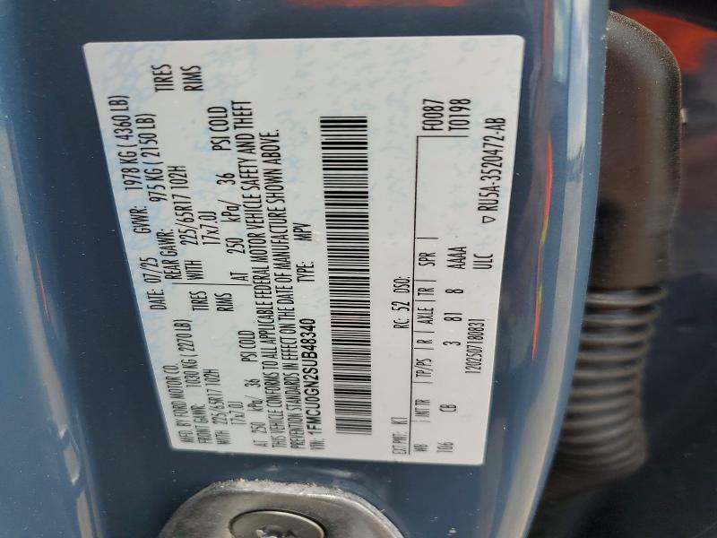 Продаж на аукціоні авто 2025 Ford Escape, vin: 1FMCU0GN2SUB48340, номер лоту: 65225906