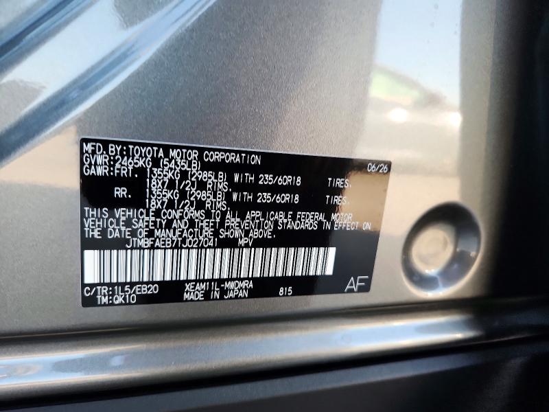 Aukcja sprzedaży 2026 Toyota Bz, vin: JTMBFAEB7TJ027041, numer aukcji: 66584646