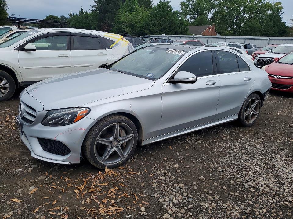 65629276 :رقم المزاد ، 55SWF4KB1FU036013 vin ، 2015 Mercedes-benz C مزاد بيع