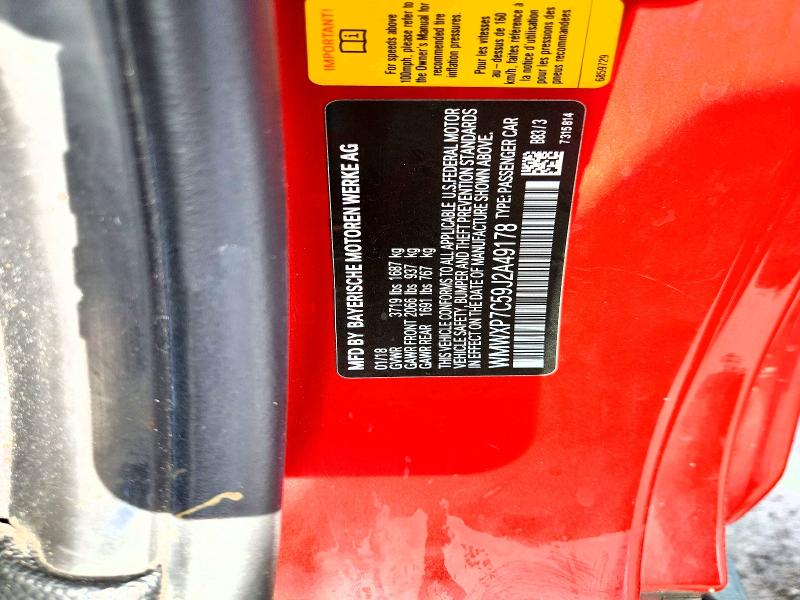 Продаж на аукціоні авто 2018 Mini Cooper, vin: WMWXP7C59J2A49178, номер лоту: 65615596