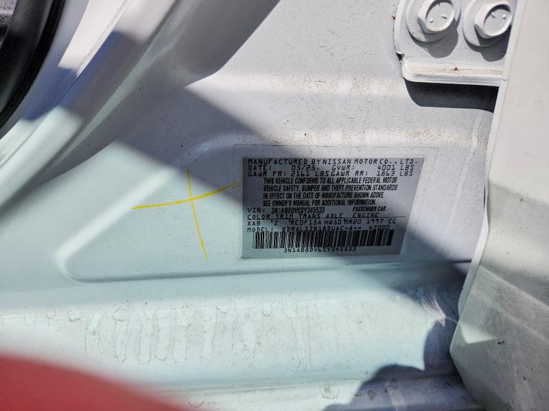 Aukcja sprzedaży 2025 Nissan Sentra, vin: 3N1AB8DV6SY345533, numer aukcji: 64420916