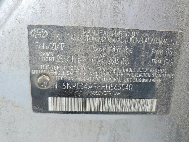 Продаж на аукціоні авто 2017 Hyundai Sonata, vin: 5NPE34AF8HH565540, номер лоту: 64578046