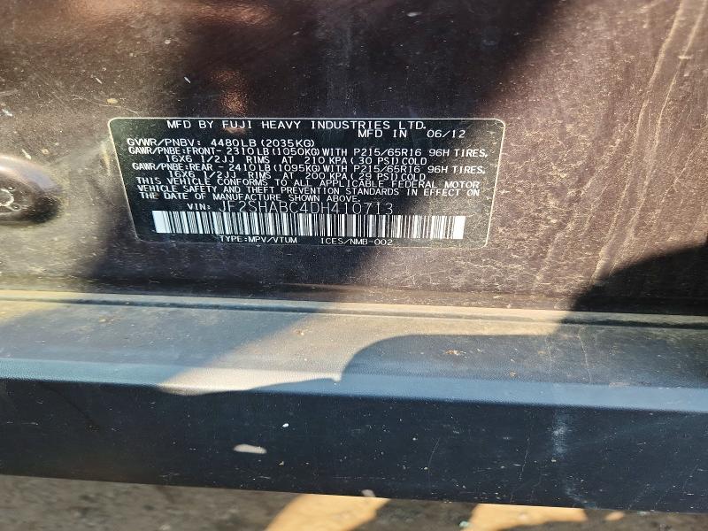 Продаж на аукціоні авто 2013 Subaru Forester, vin: JF2SHABC4DH410713, номер лоту: 64205466