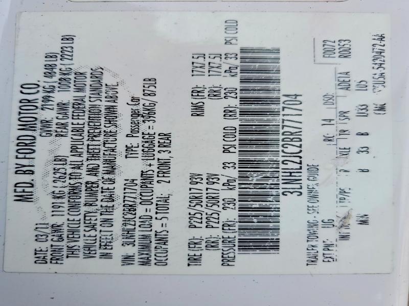 Aukcja sprzedaży 2011 Lincoln Mkz, vin: 3LNHL2JC2BR771704, numer aukcji: 65048956