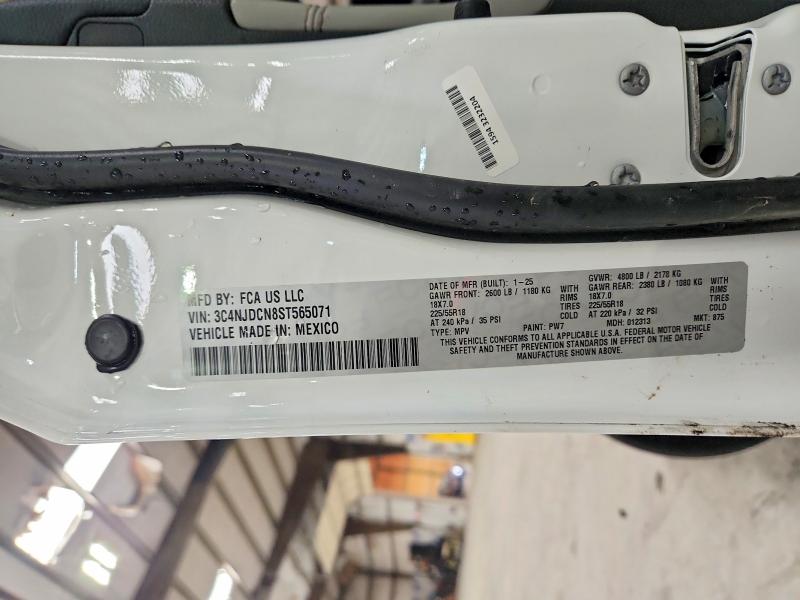 65751226 :رقم المزاد ، 3C4NJDCN8ST565071 vin ، 2025 Jeep Compass مزاد بيع