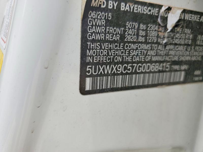 66574446 :رقم المزاد ، 5UXWX9C57G0D68415 vin ، 2016 Bmw X3 مزاد بيع