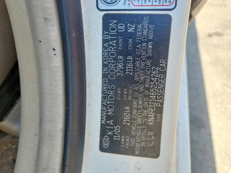 Aukcja sprzedaży 2006 Kia Spectra, vin: KNAFE121465254262, numer aukcji: 66633706