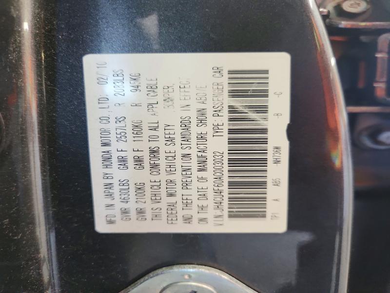 Aukcja sprzedaży 2010 Acura Tsx, vin: JH4CU4F60AC003032, numer aukcji: 67110646