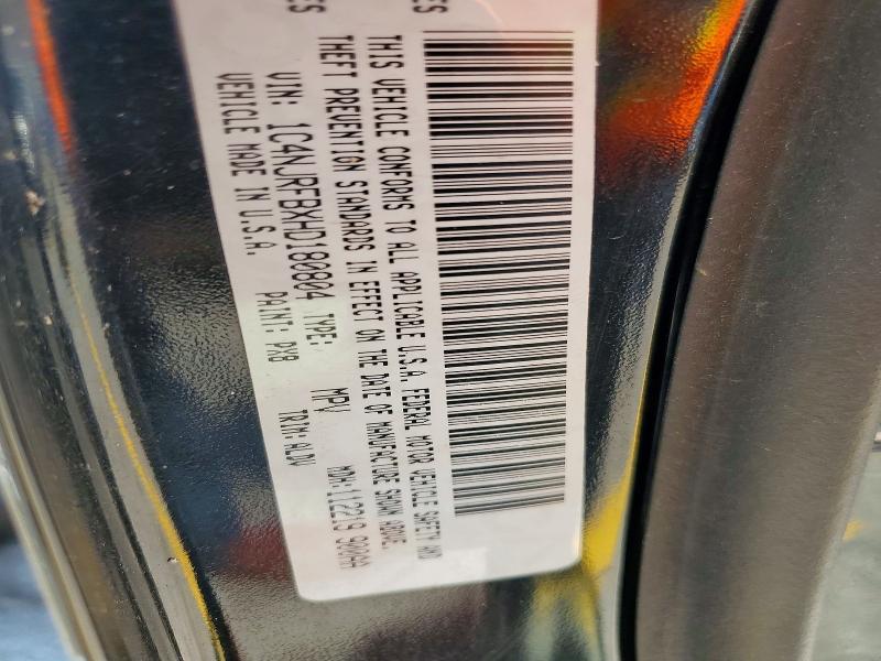 2017 Jeep Patriot მანქანა იყიდება აუქციონზე, vin: 1C4NJRFBXHD180804, აუქციონის ნომერი: 66061396