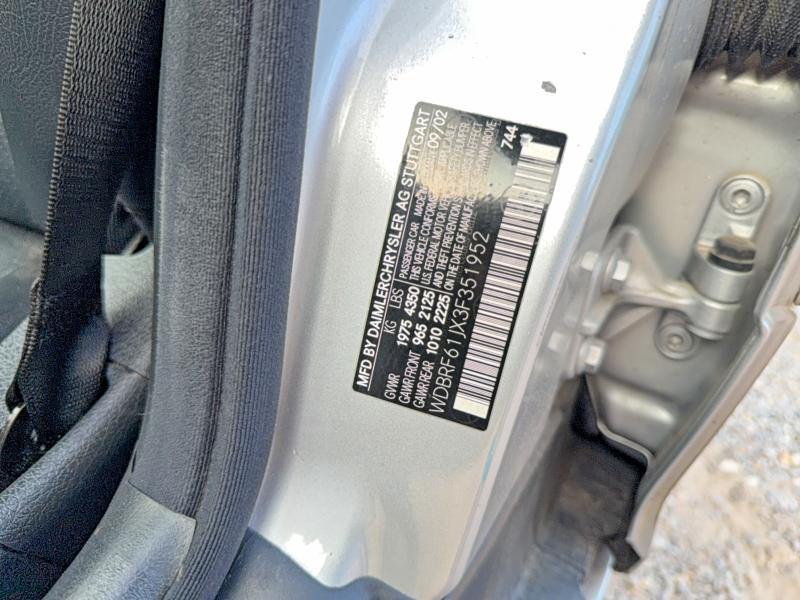63262746 :رقم المزاد ، WDBRF61JX3F351952 vin ، 2003 Mercedes-benz C مزاد بيع