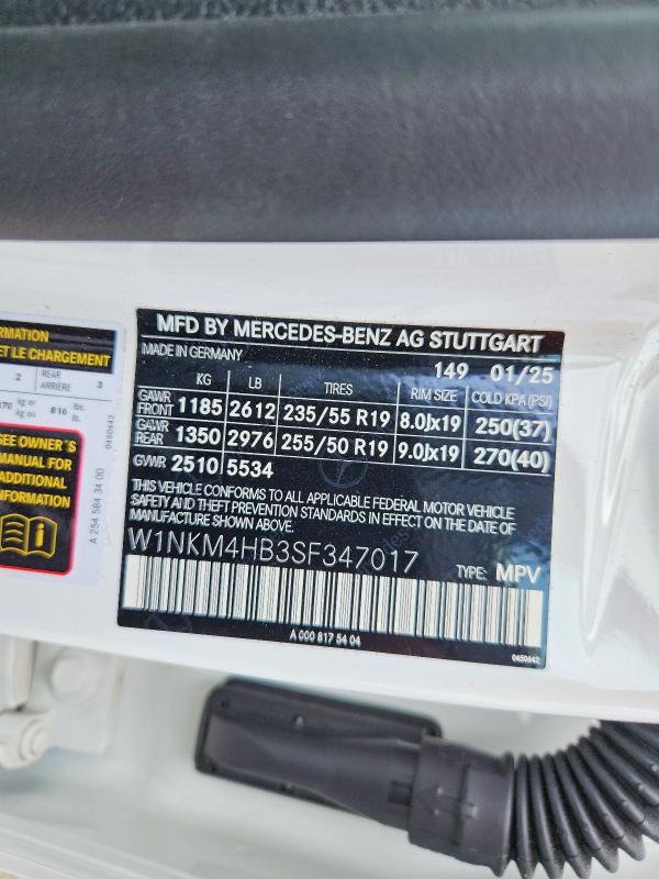 Продаж на аукціоні авто 2025 Mercedes-benz Glc, vin: W1NKM4HB3SF347017, номер лоту: 66032606