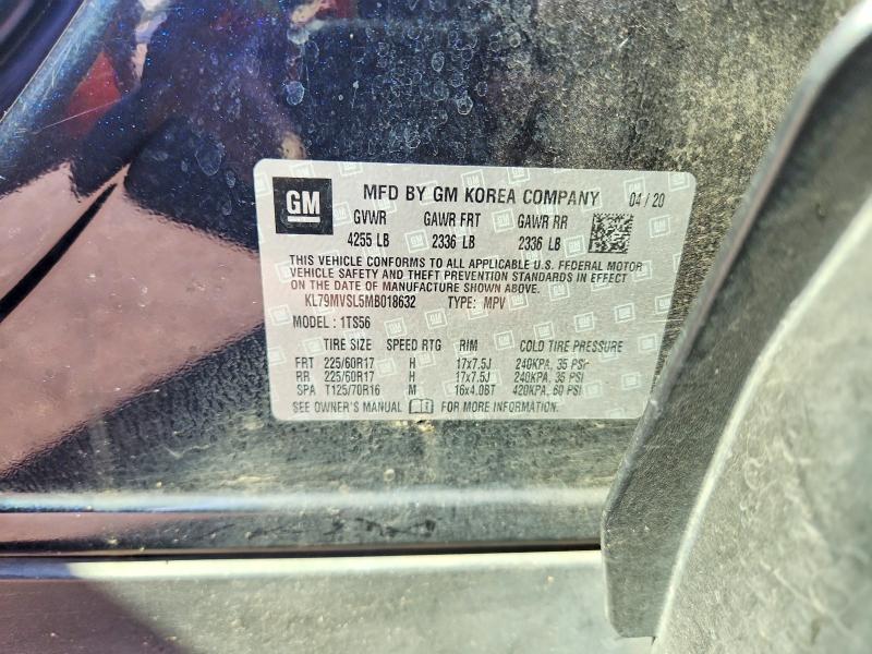 2021 Chevrolet Trailblazer მანქანა იყიდება აუქციონზე, vin: KL79MVSL5MB018632, აუქციონის ნომერი: 67201966