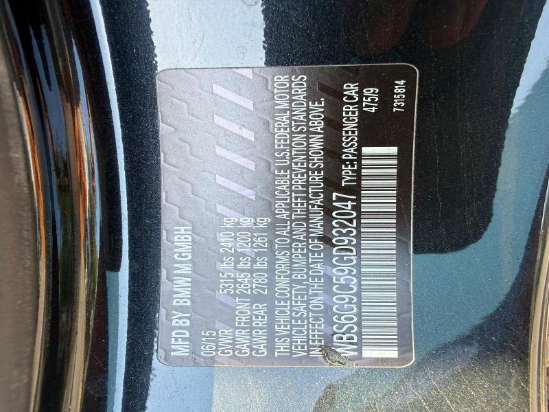 Aukcja sprzedaży 2016 Bmw M6, vin: WBS6G9C59GD932047, numer aukcji: 64675816