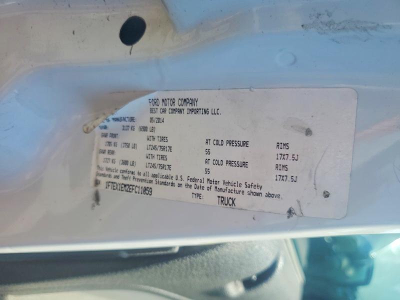 2014 Ford F150 მანქანა იყიდება აუქციონზე, vin: 1FTEX1EM2EFC11059, აუქციონის ნომერი: 63417166