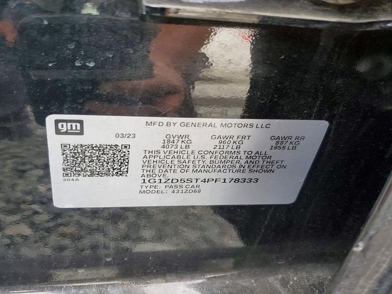 61450146 :رقم المزاد ، 1G1ZD5ST4PF178333 vin ، 2023 Chevrolet Malibu مزاد بيع