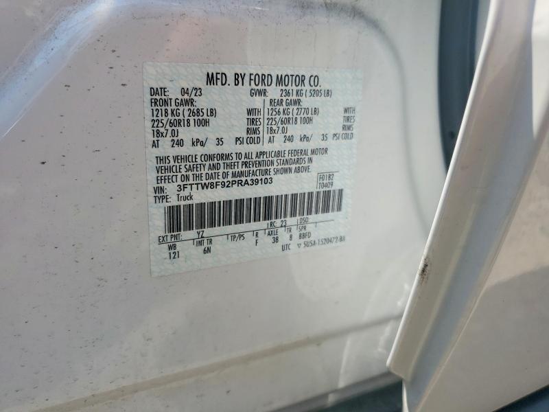 Aukcja sprzedaży 2023 Ford Maverick, vin: 3FTTW8F92PRA39103, numer aukcji: 65002876