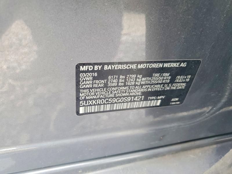 Продаж на аукціоні авто 2016 Bmw X5, vin: 5UXKR0C59G0S91421, номер лоту: 65863656