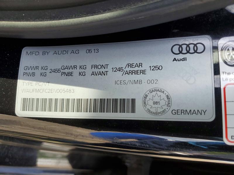 66291686 :رقم المزاد ، WAUFMCFC2EN005483 vin ، 2014 Audi A6 مزاد بيع