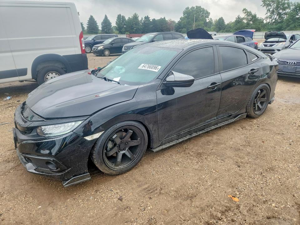 Auction sale of the 2020 Honda Civic, vin: 19XFC1F30LE010208, lot number: 64766896
