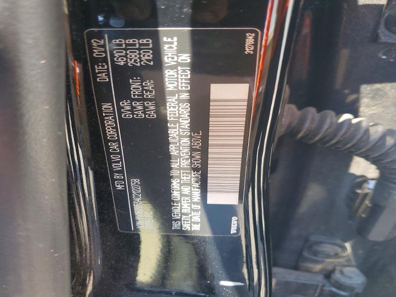 Aukcja sprzedaży 2012 Volvo S60, vin: YV1622FS4C2122758, numer aukcji: 66017816
