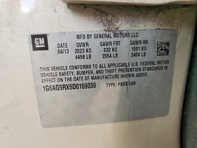 2013 Cadillac Ats მანქანა იყიდება აუქციონზე, vin: 1G6AG5RX6D0169039, აუქციონის ნომერი: 64511816