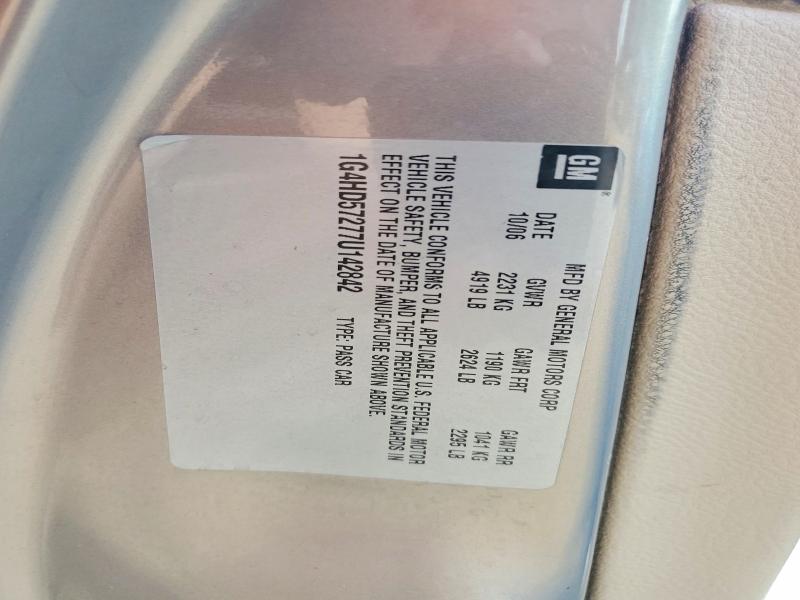 64050996 :رقم المزاد ، 1G4HD57277U142842 vin ، 2007 Buick Lucerne مزاد بيع