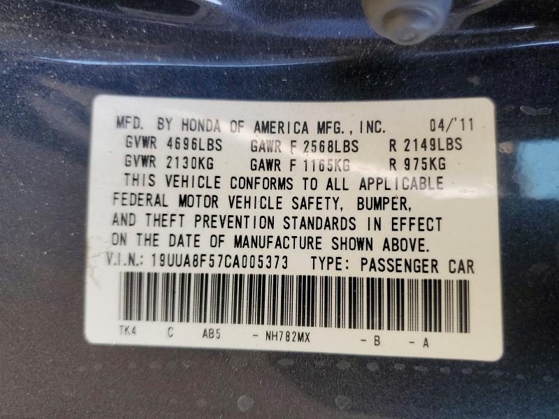 Продаж на аукціоні авто 2012 Acura Tl, vin: 19UUA8F57CA005373, номер лоту: 63768596
