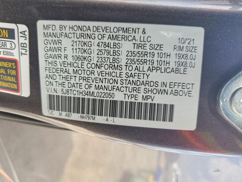 Aukcja sprzedaży 2021 Acura Rdx, vin: 5J8TC1H34ML022050, numer aukcji: 63236796