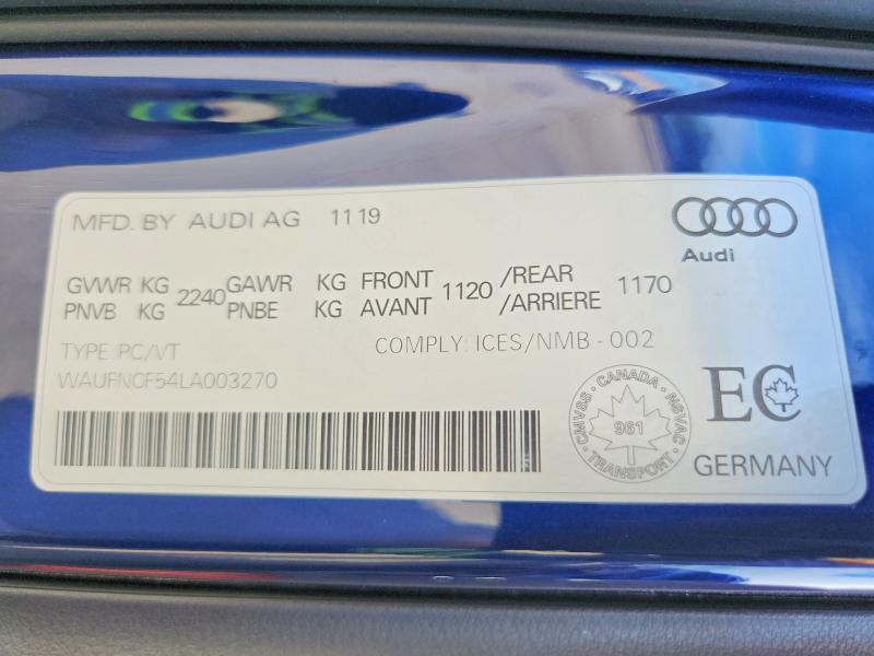 Продажа на аукционе авто 2020 Audi A5, vin: WAUFNCF54LA003270, номер лота: 65124426