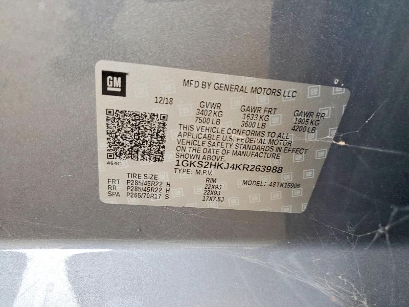 Продажа на аукционе авто 2019 Gmc Yukon Xl, vin: 1GKS2HKJ4KR263988, номер лота: 66131496