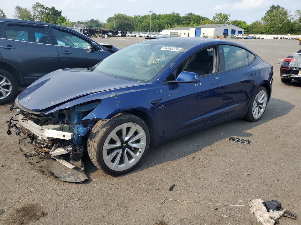 Aukcja sprzedaży 2022 Tesla Model 3, vin: 5YJ3E1EB1NF258633, numer aukcji: 64540726