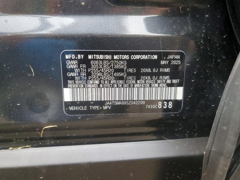 Продажа на аукционе авто 2025 Mitsubishi Outlander, vin: JA4T5WA99SZ042299, номер лота: 64110456