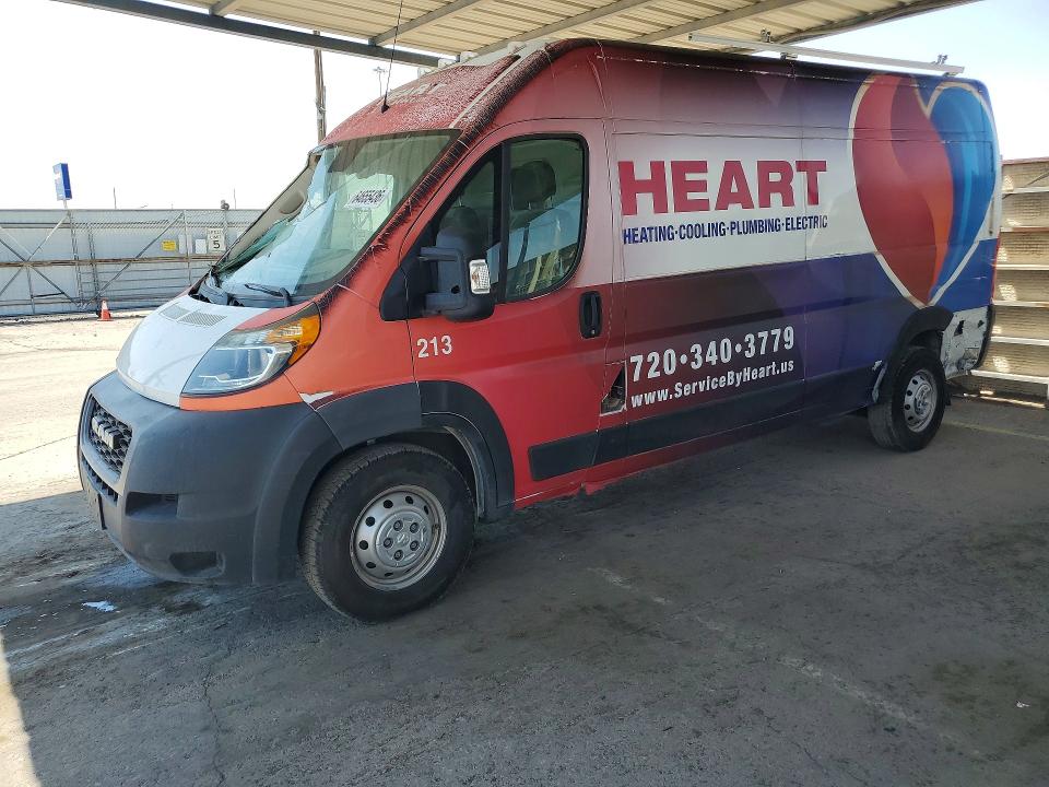 64655436 :رقم المزاد ، 3C6LRVDG2ME523581 vin ، 2021 Ram Promaster 2500 مزاد بيع