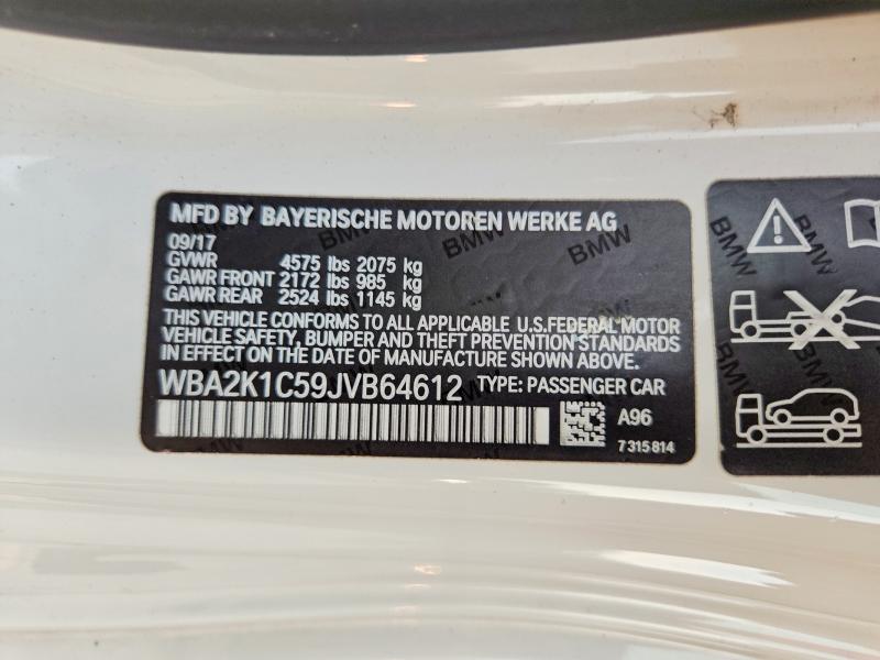 Aukcja sprzedaży 2018 Bmw 230xi, vin: WBA2K1C59JVB64612, numer aukcji: 64339296